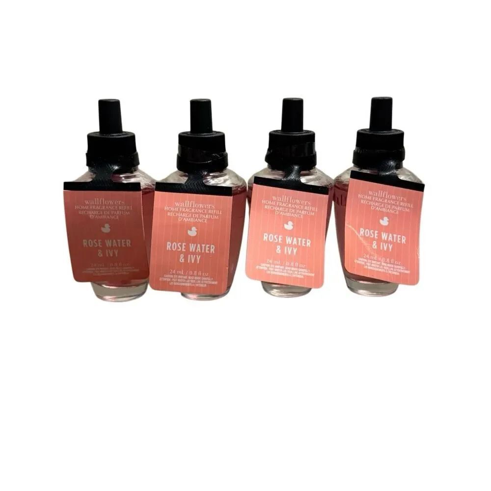 Bath and Body Works Rose Water and Ivy 4 Wallflower Refills